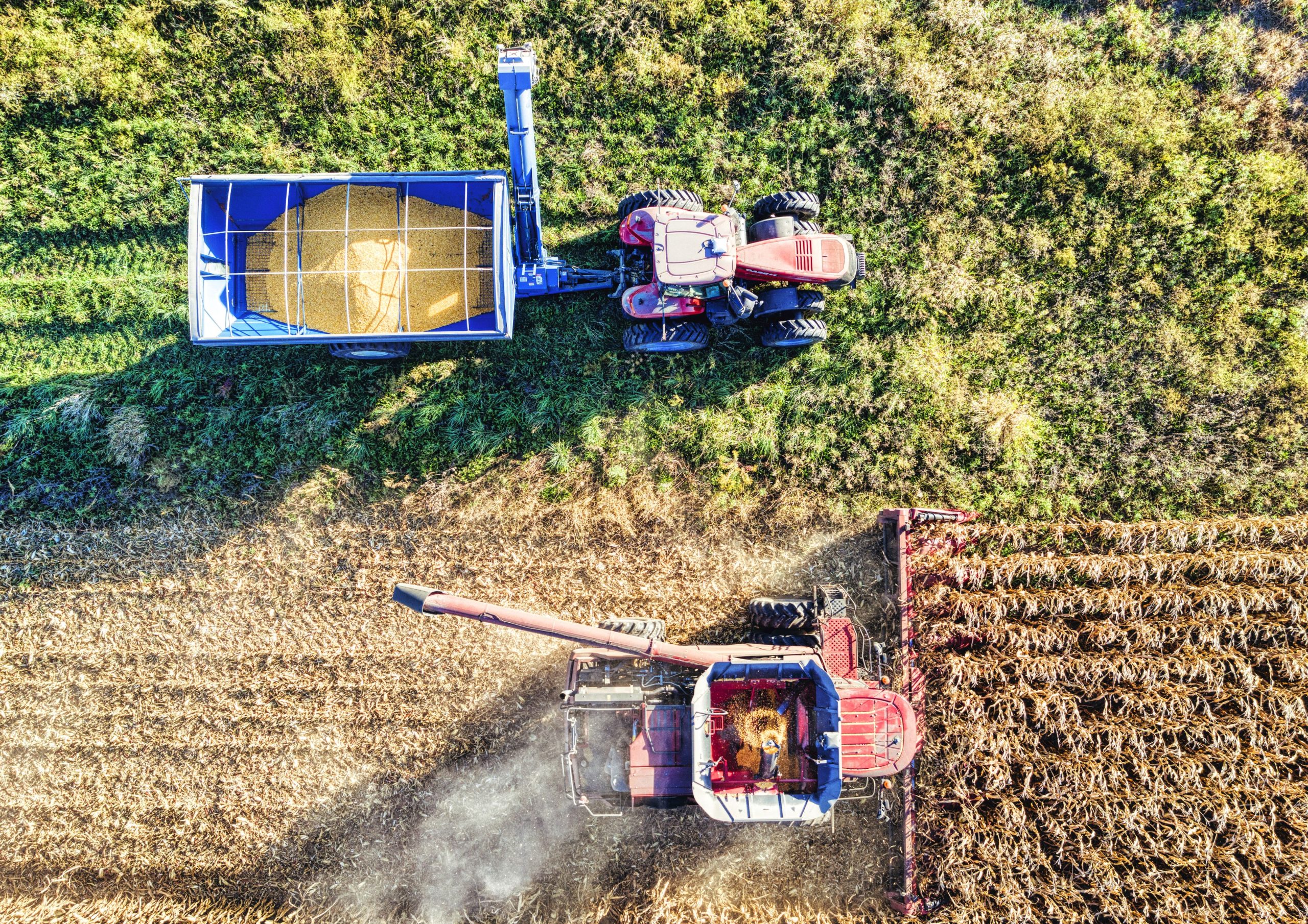 Canada Farming equipment operating in the field, maintained with TARMOR systems to ensure machinery is Canada Farming equipment operating maintained machinery season Canada